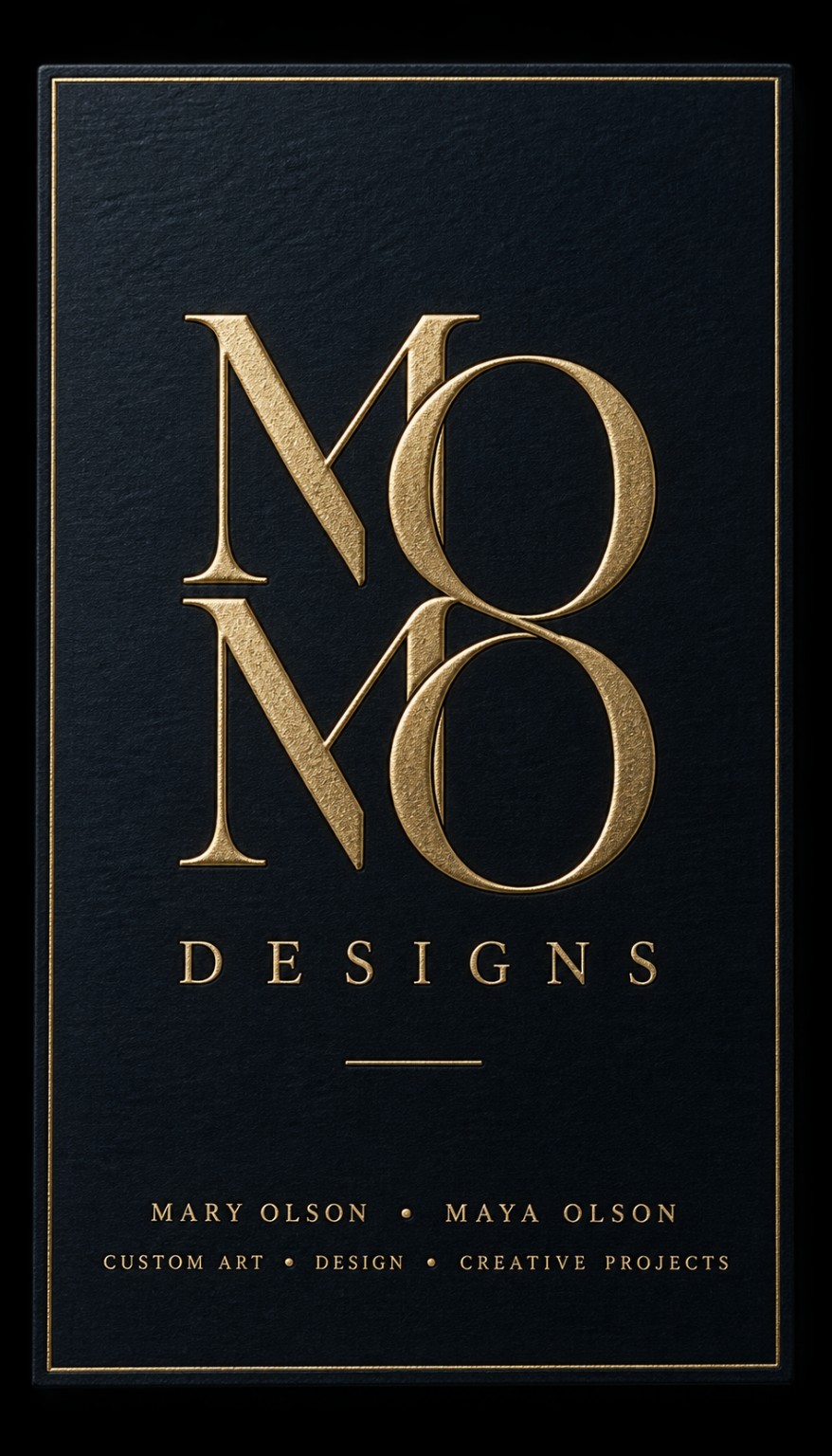 MOMO Designs logo for Mary Olson and Maya Olson